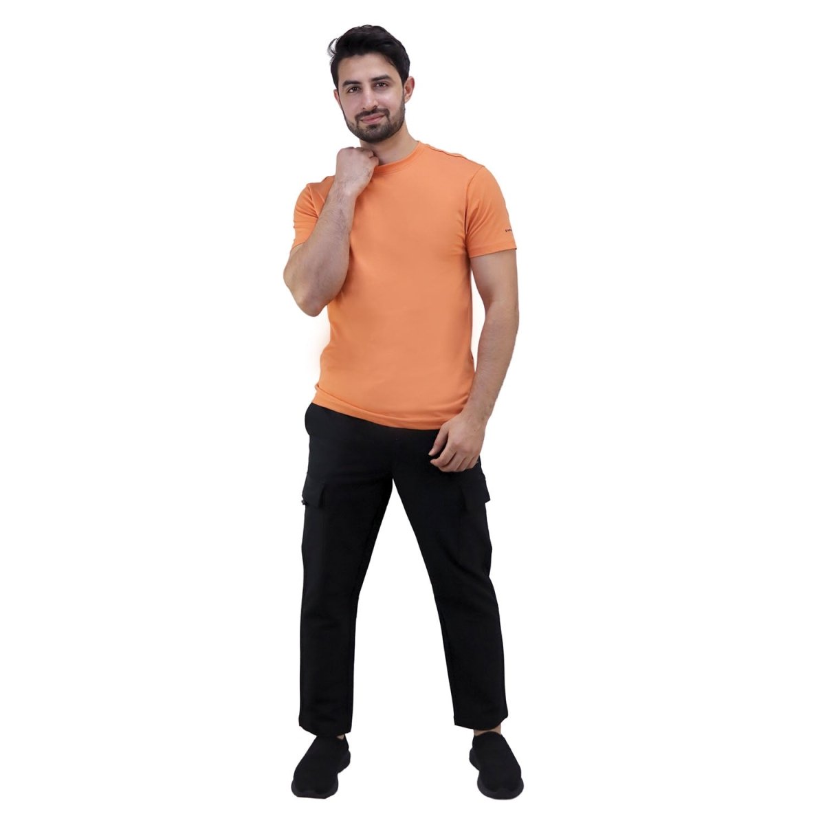 Men's Cotton Jersey Crew Neck Slim Fit Tee - Giordano
