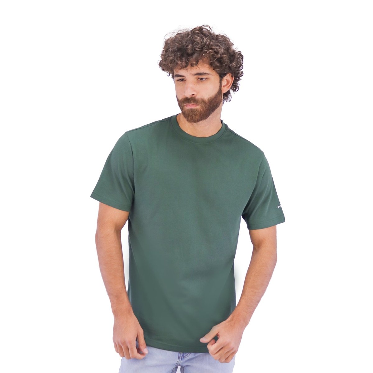 Men's Cotton Jersey Crew Neck Slim Fit Tee - Giordano