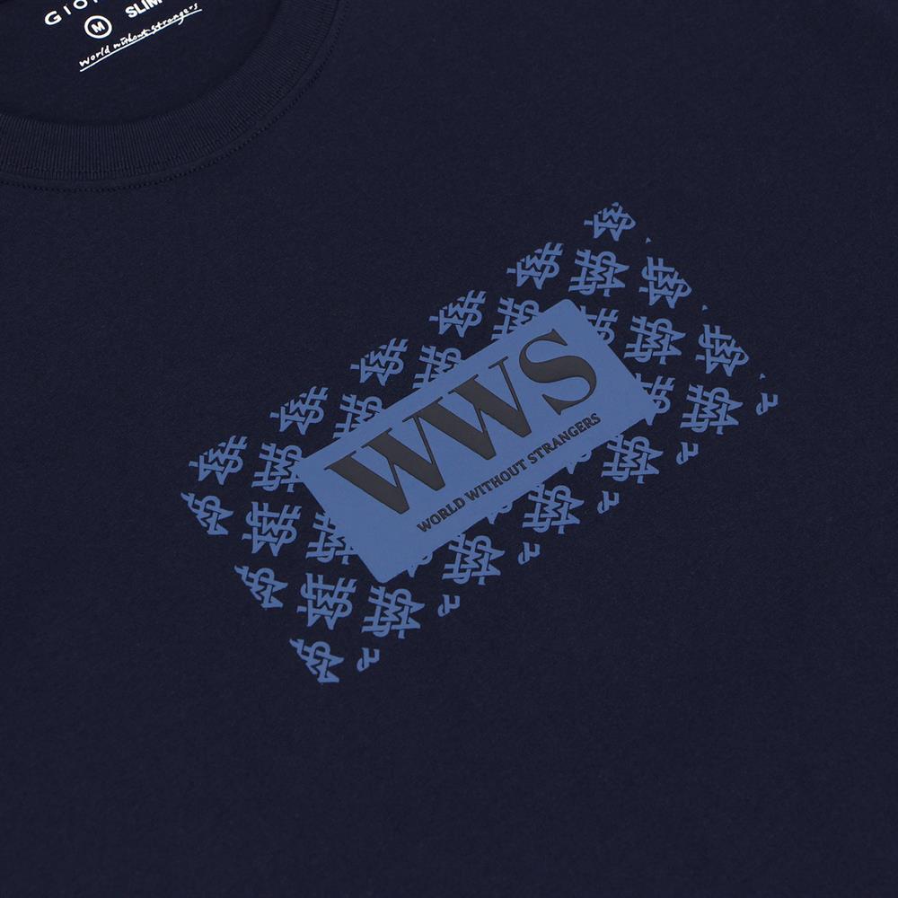 Men's Cotton Jersey Crewneck Short Sleeve Slim Fit Wws Print Tee - Giordano