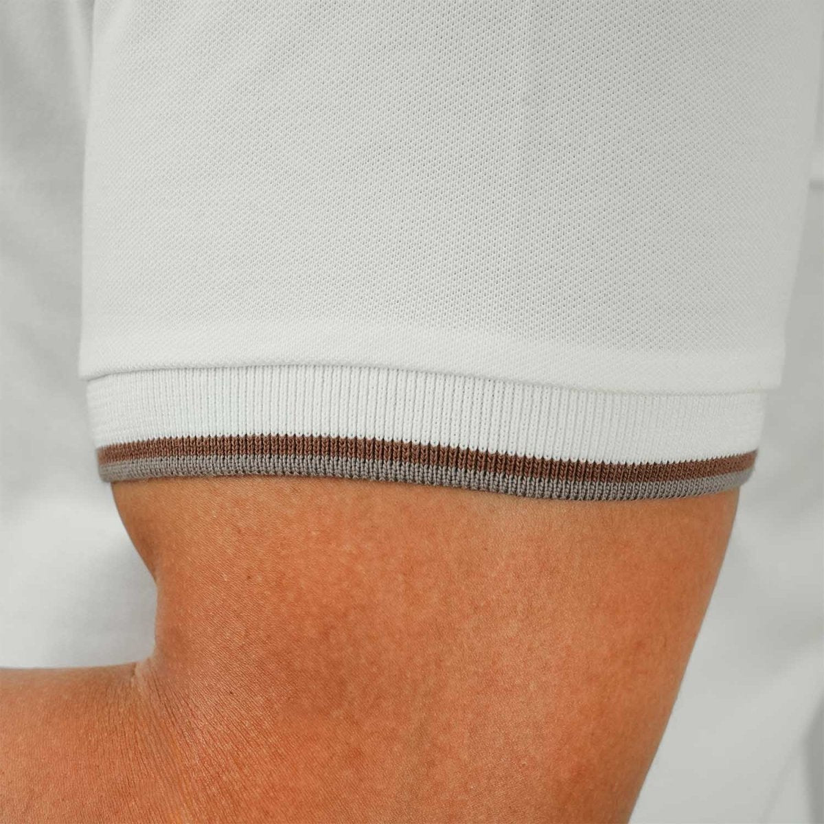 Men's Cotton Lycra Pique Polo - Slim Fit, Eagle Embroidery - Giordano