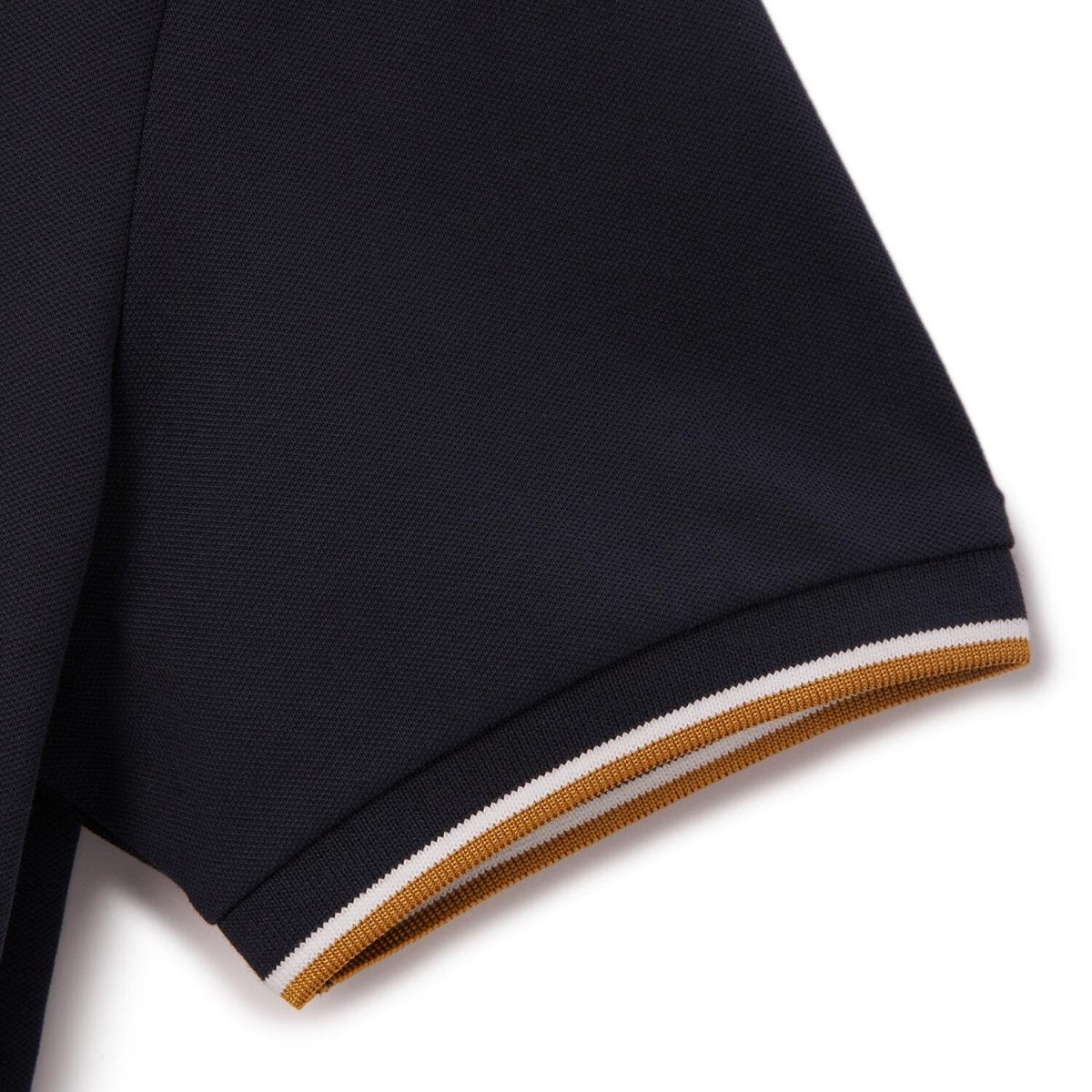 Men's Cotton Lycra Pique Polo - Slim Fit, Eagle Embroidery - Giordano