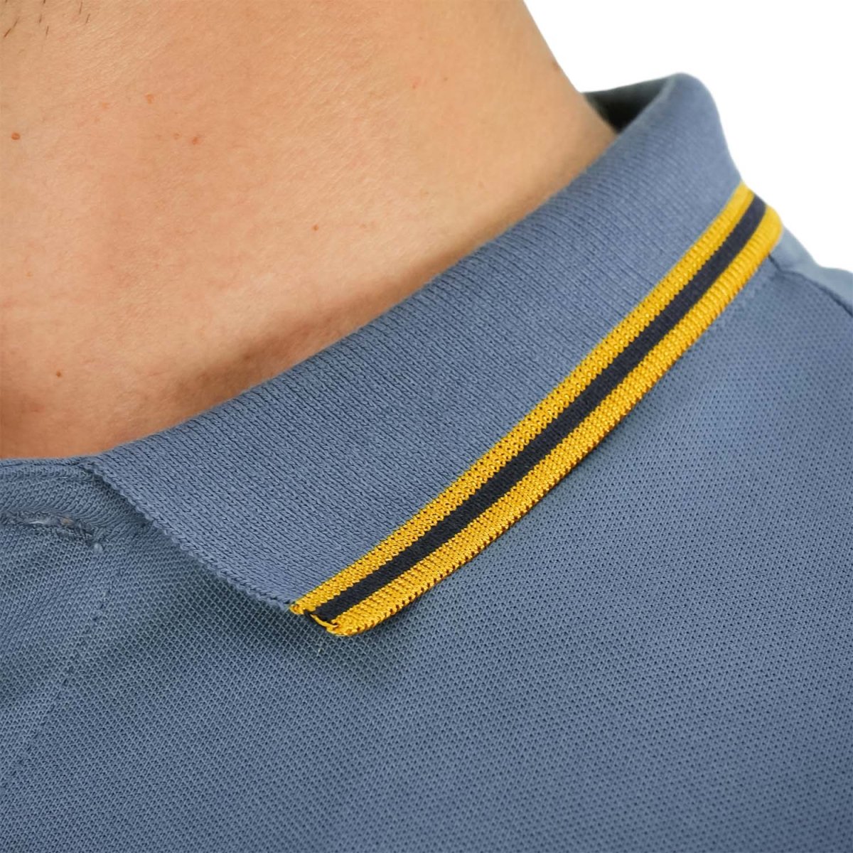 Men's Cotton Lycra Pique Polo - Slim Fit, Eagle Embroidery - Giordano