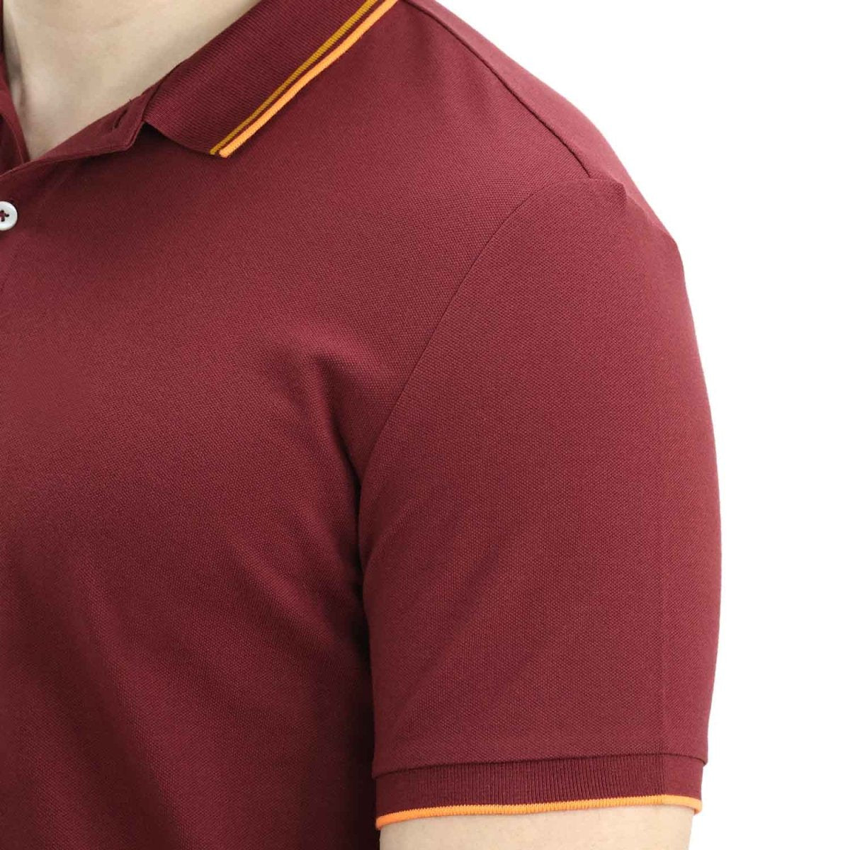 Men's Cotton Lycra Pique Slim Fit Polo - Giordano