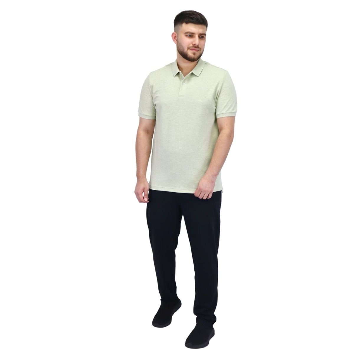 Men's Cotton Lycra Pique Slim Fit Polo - Giordano