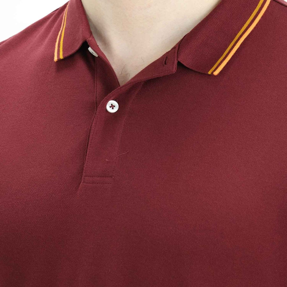 Men's Cotton Lycra Pique Slim Fit Polo - Giordano