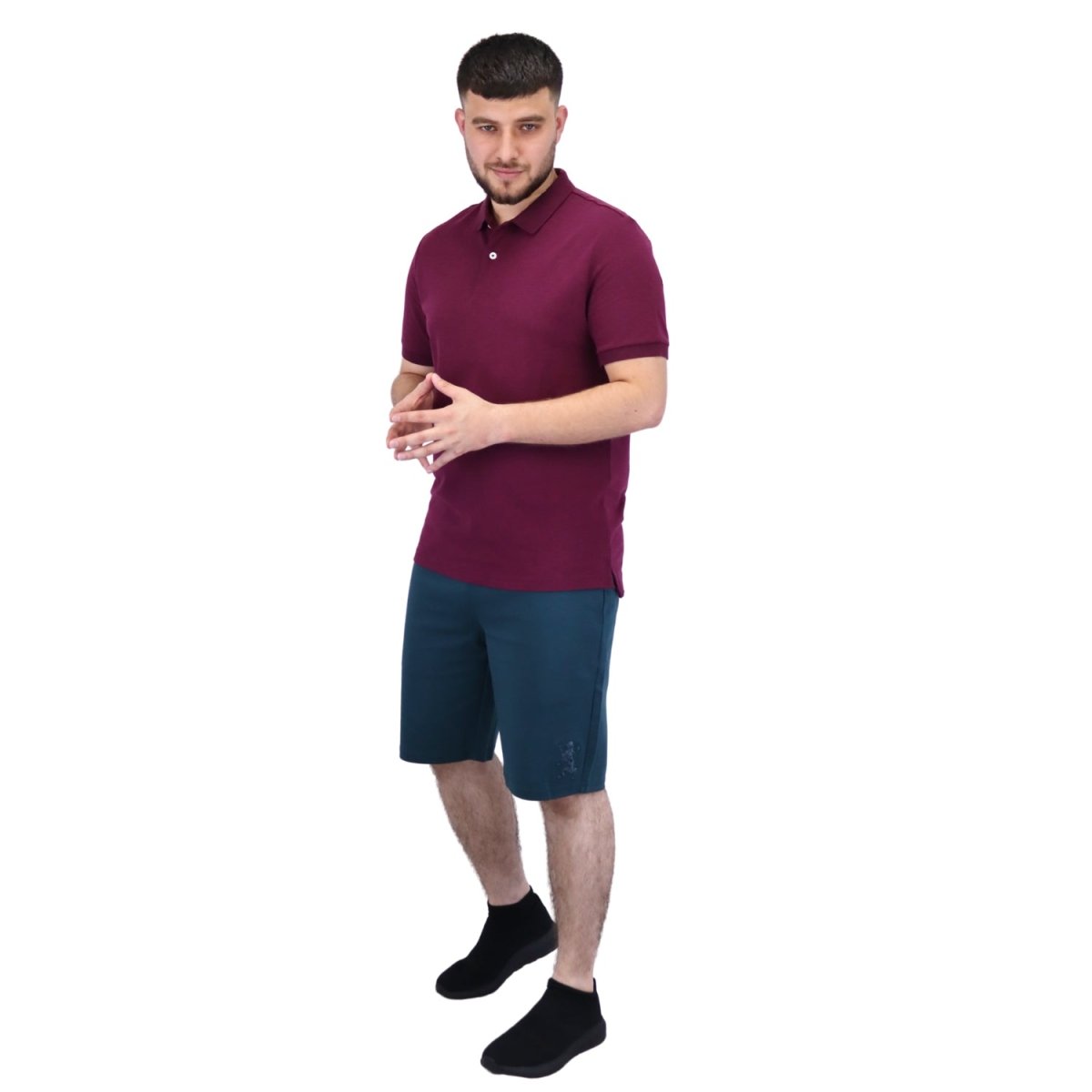 Men's Cotton Lycra Pique Slim Fit Polo - Giordano