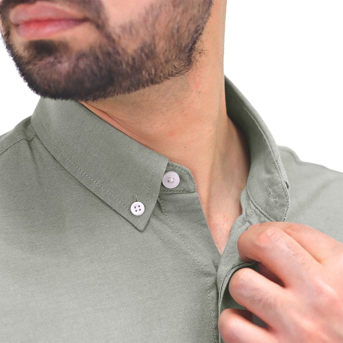 Men's Cotton Oxford Full Opening Long Sleeve Slim Fit Shirt - Giordano