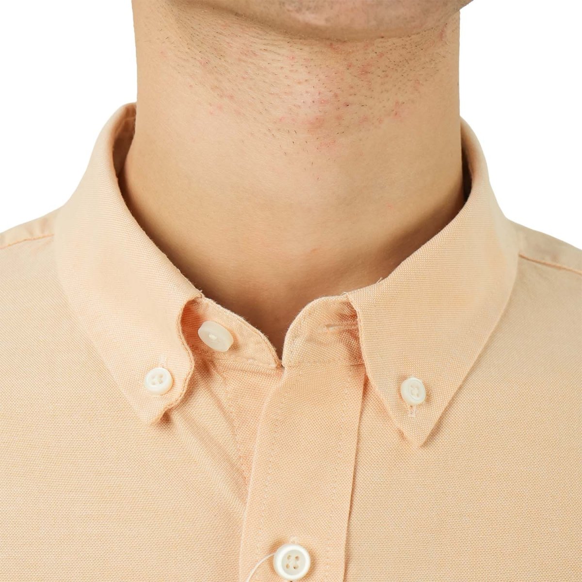 Men's Cotton Oxford Full Opening Long Sleeve Slim Fit Shirt - Giordano