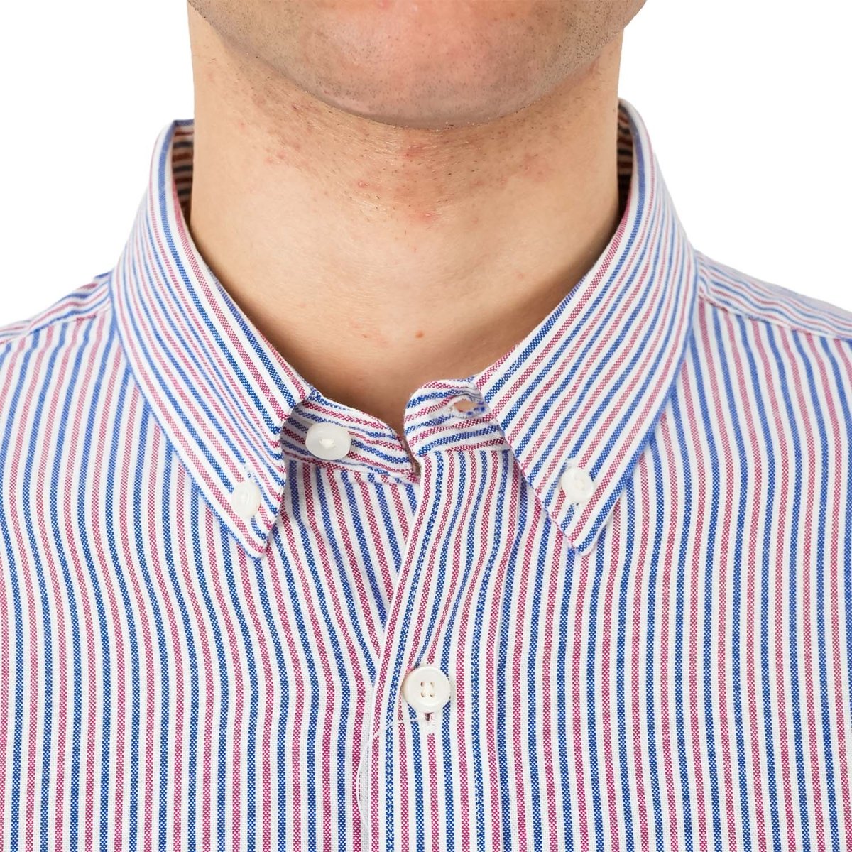 Men's Cotton Oxford Full Opening Long Sleeve Slim Fit Shirt S - Shop Giordano