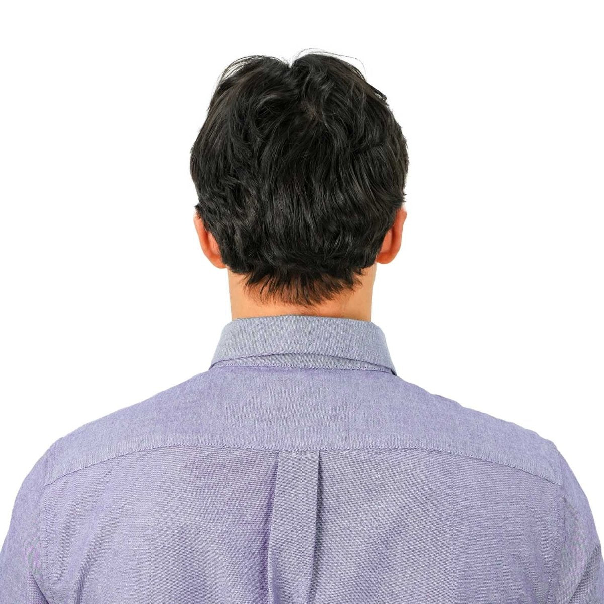 Men's Cotton Oxford Shirt - Small Lion Embroidery, Slim Fit, Full Button - Giordano