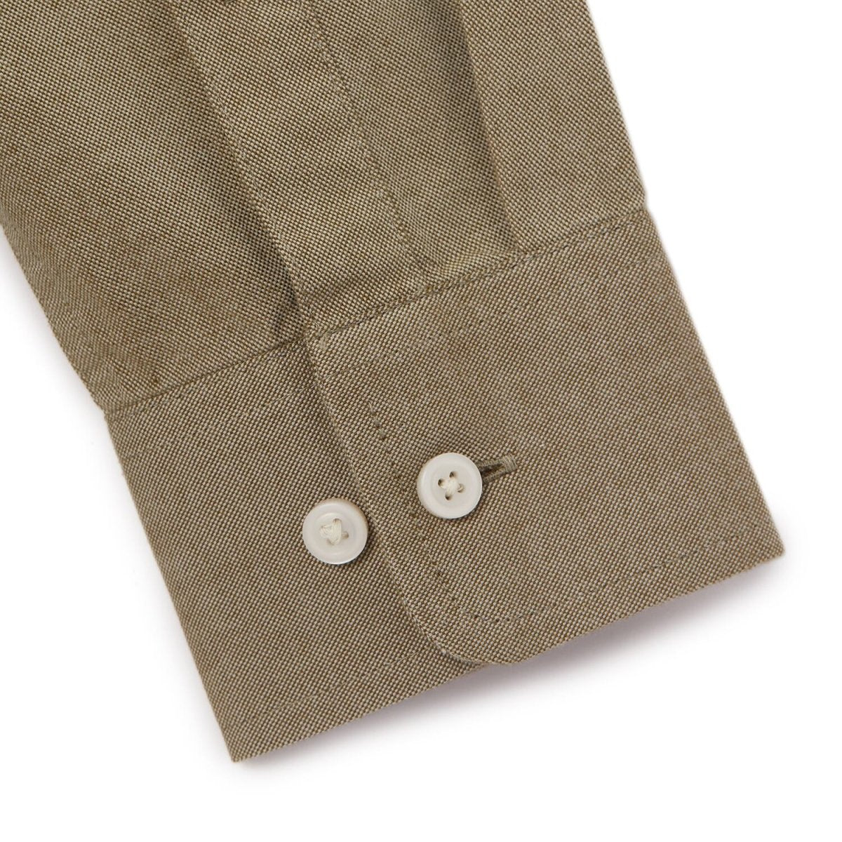 Men's Cotton Oxford Shirt - Small Lion Embroidery, Slim Fit, Full Button - Giordano