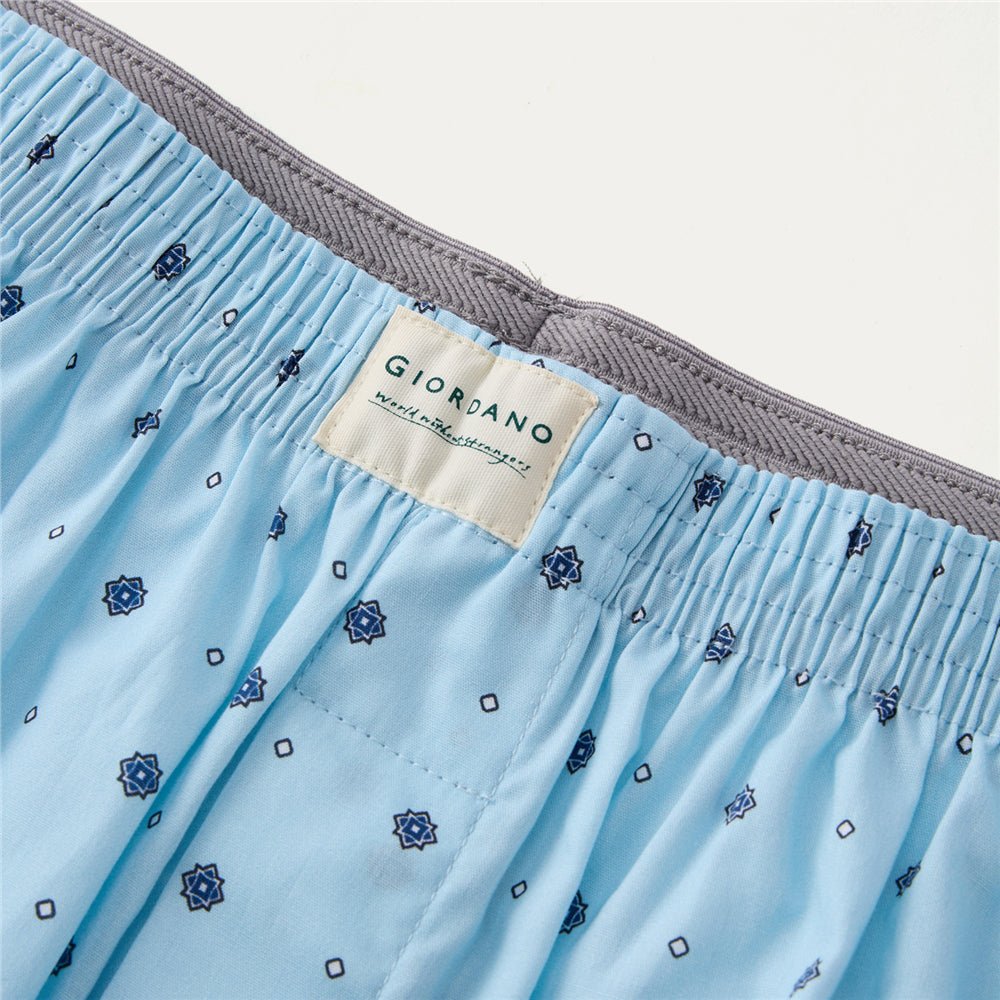 Men's Cotton Poplin Regular Fit Boxers 3Pcs Pack - Giordano