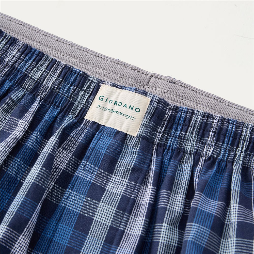 Men's Cotton Poplin Regular Fit Boxers 3Pcs Pack - Giordano