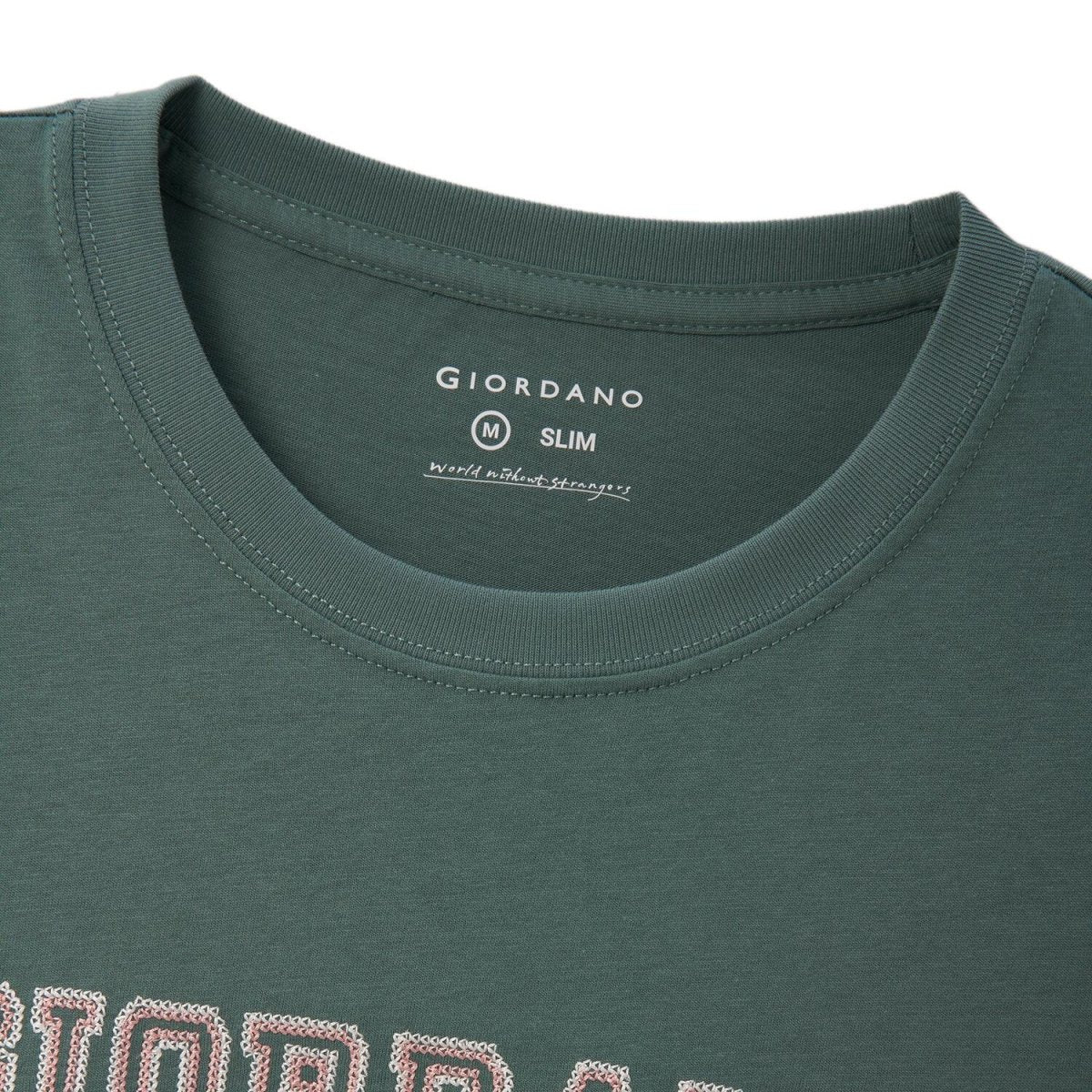 Men's Cotton Signature Print Tee S - Shop Giordano