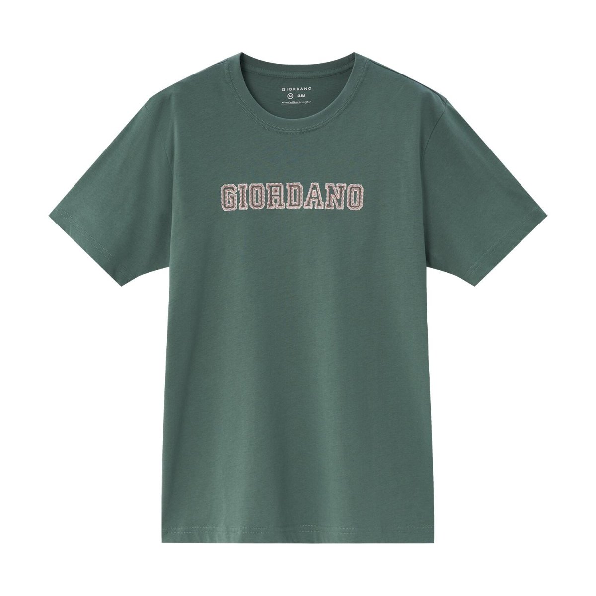 Men's Cotton Signature Print Tee S - Shop Giordano