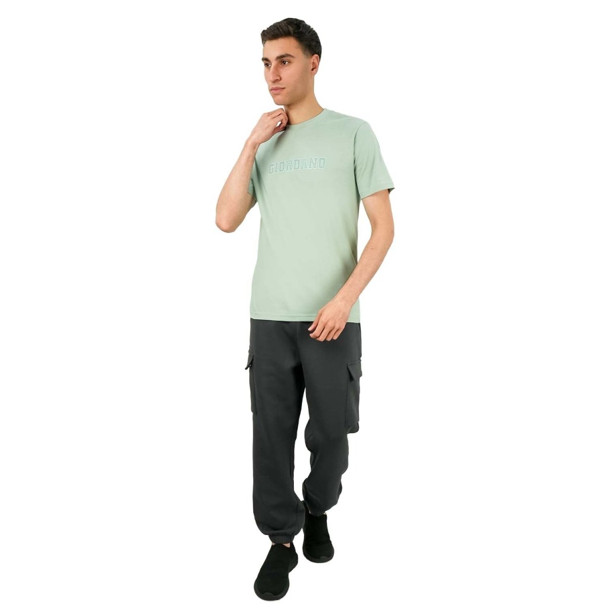 Men's Cotton Signature Print Tee - Giordano