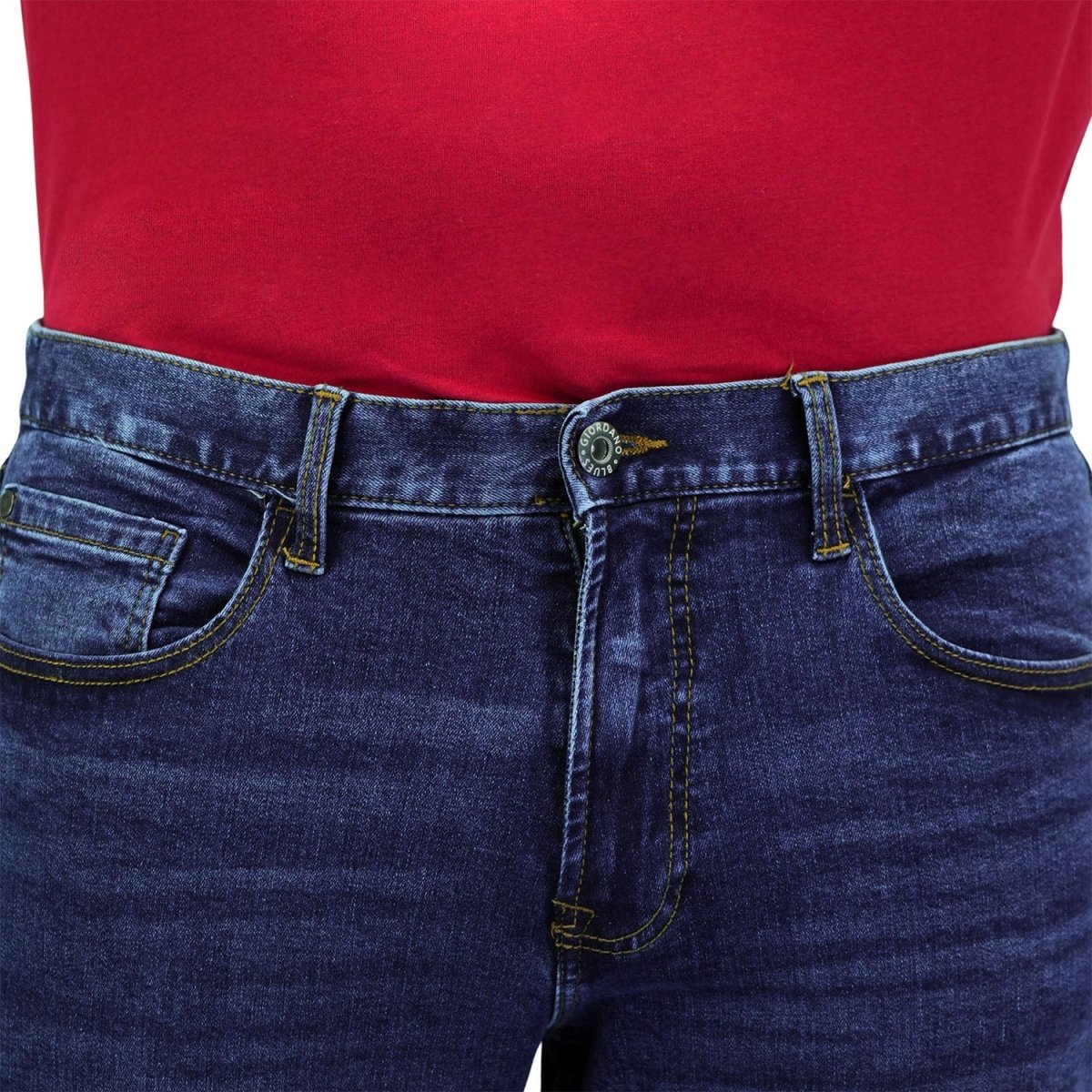 Men's Cotton Spandex Denim Low Rise Skinny Fit Tapered Jeans - Giordano