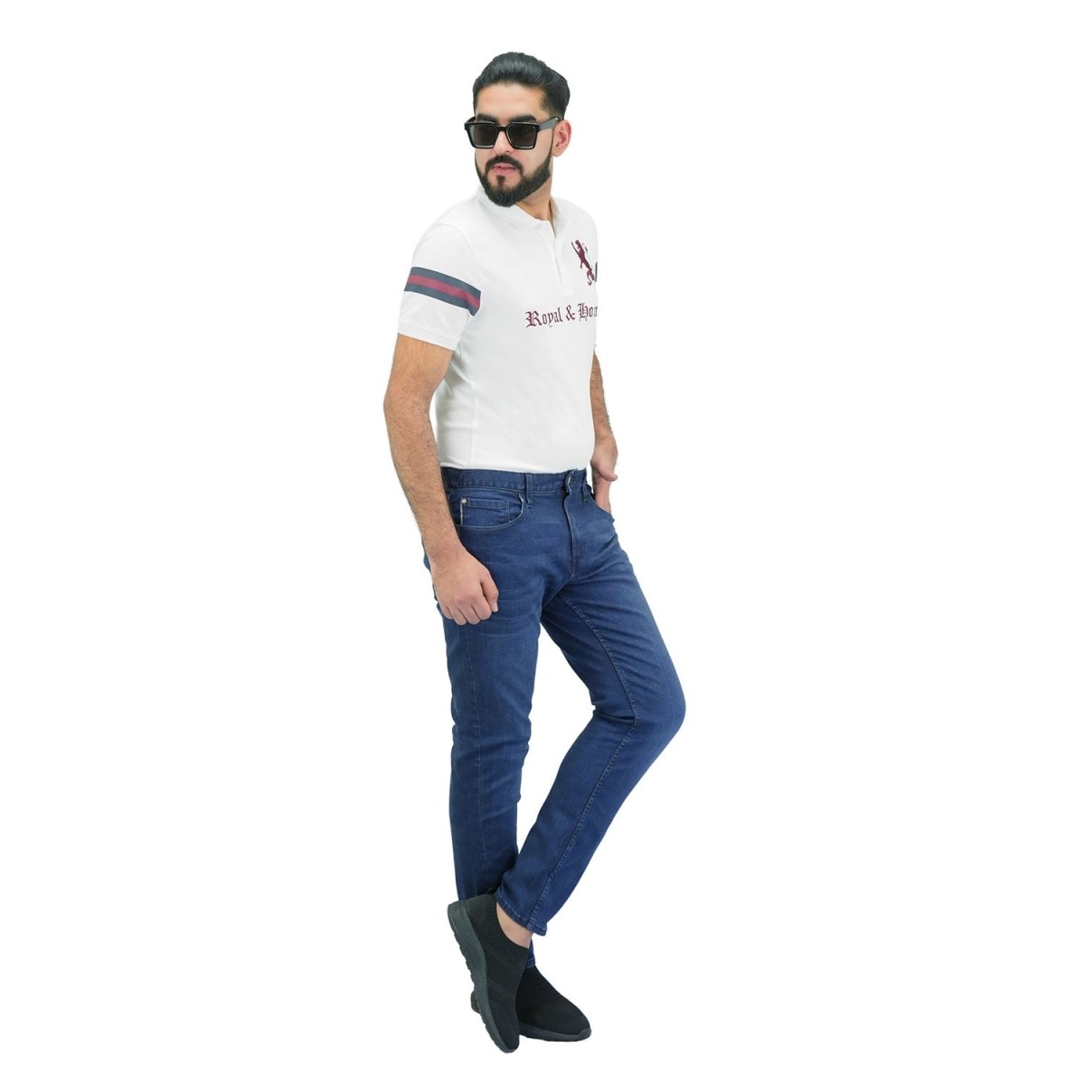 Men's Cotton Spandex Denim Low Rise Skinny Fit Tapered Jeans - Giordano