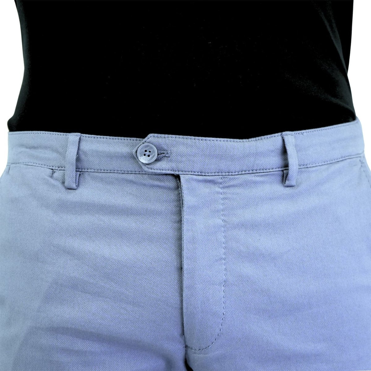 Men's Cotton Spandex Twill Low Rise Slim Fit Khakis - Giordano