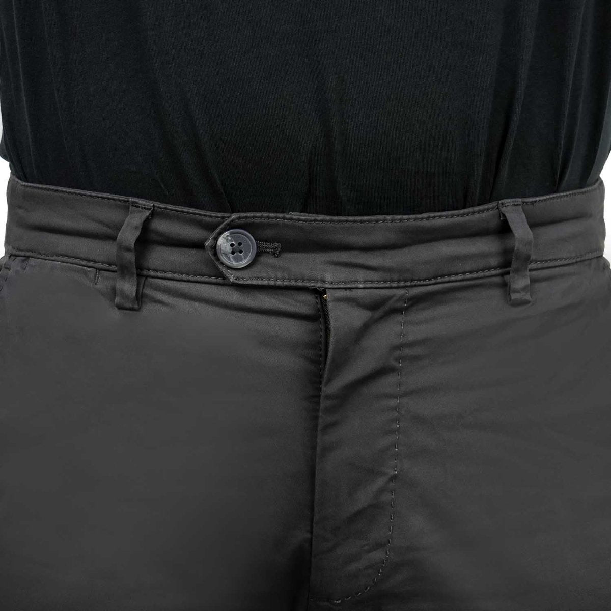 Men's Cotton Spandex Twill Slim Fit Khakis - Giordano