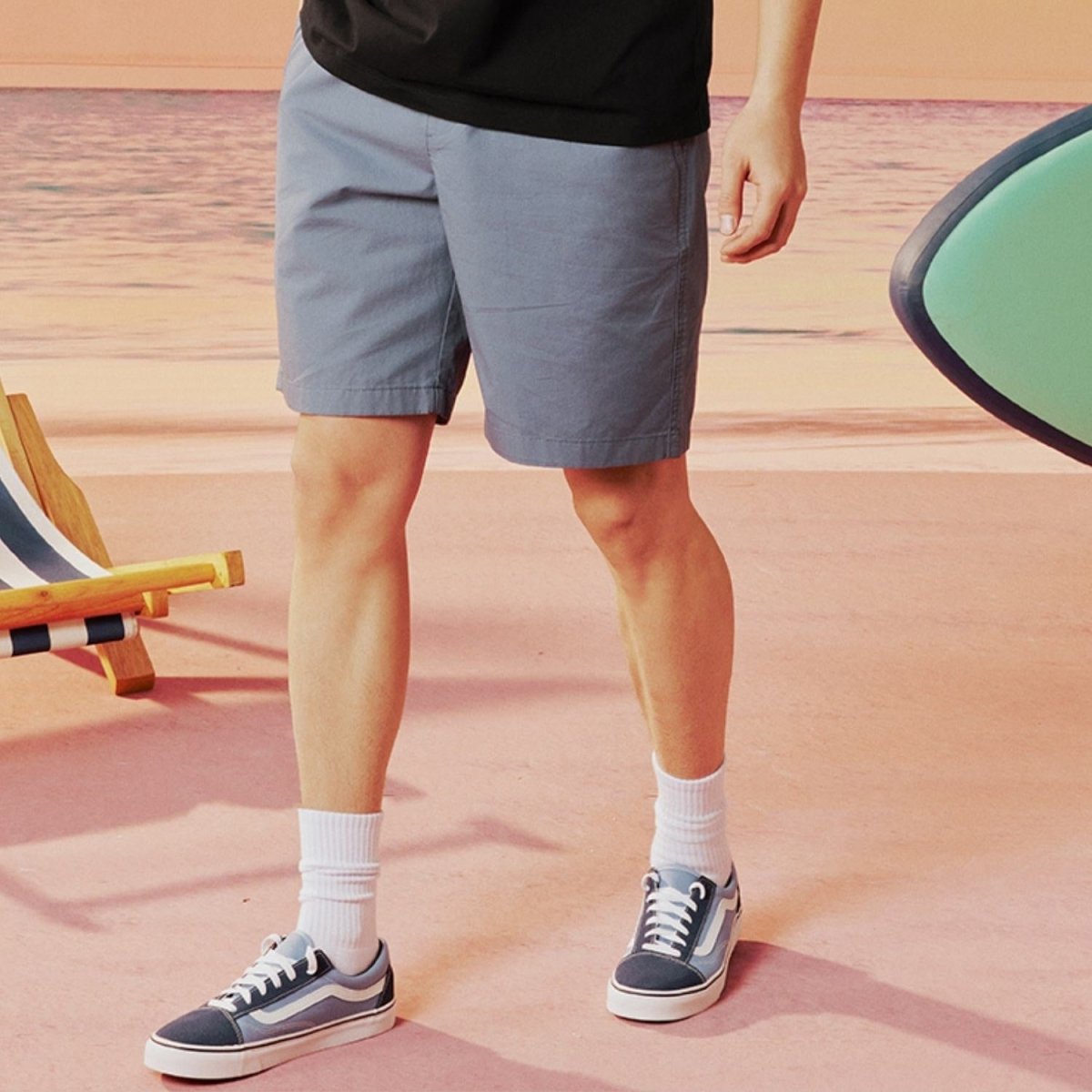 Men's Cotton Twill Bermuda Shorts - Giordano