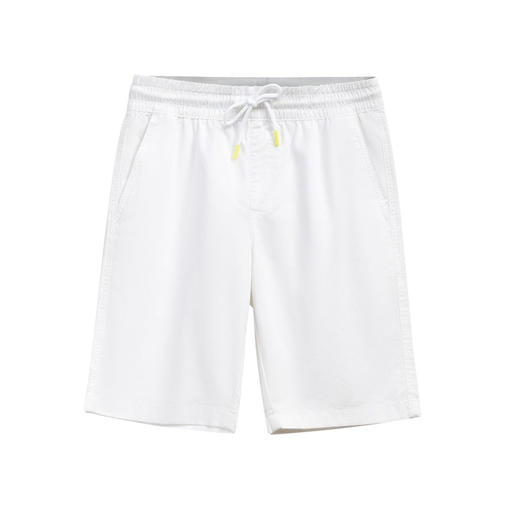 Men's Cotton Twill Bermuda Shorts Comfort Style White