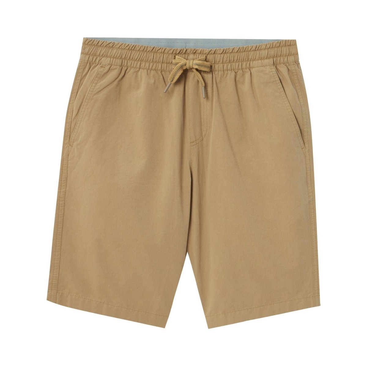 Men's Cotton Twill Bermuda Shorts: Slim Fit, Elastic Waist, Ultimate Comfort - Giordano