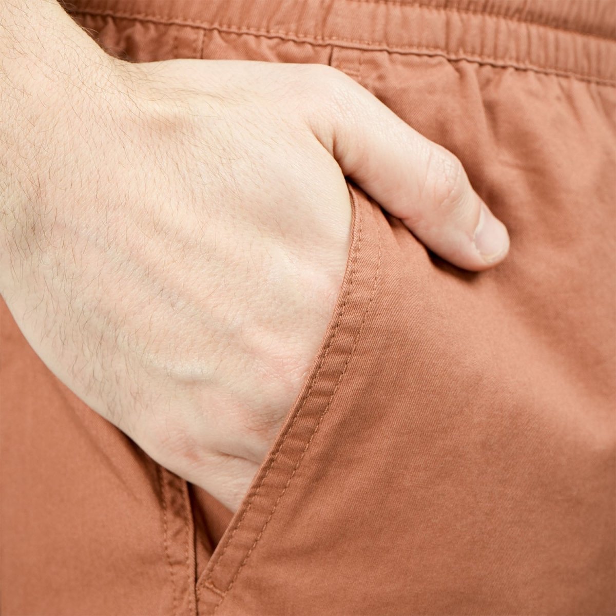 Men's Cotton Twill Bermuda Shorts: Slim Fit, Elastic Waist, Ultimate Comfort - Giordano