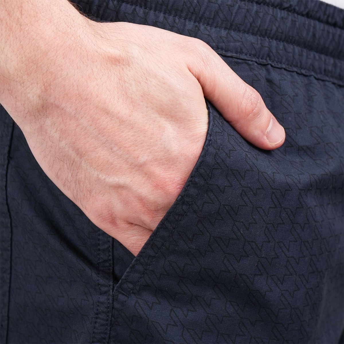 Men's Cotton Twill Bermuda Shorts: Slim Fit, Elastic Waist, Ultimate Comfort - Giordano