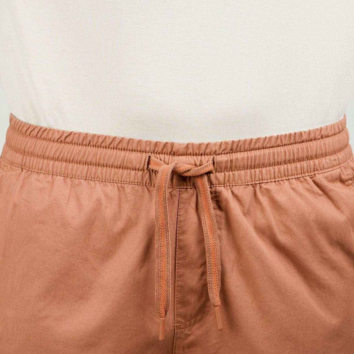 Men's Cotton Twill Bermuda Shorts: Slim Fit, Elastic Waist, Ultimate Comfort - Giordano