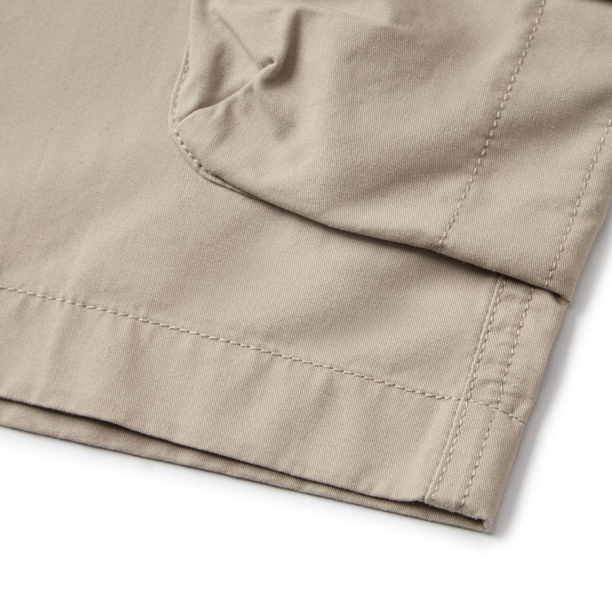 Men's Cotton Twill Cargo Shorts: Relaxed Fit, Elastic Waist Comfort - Giordano