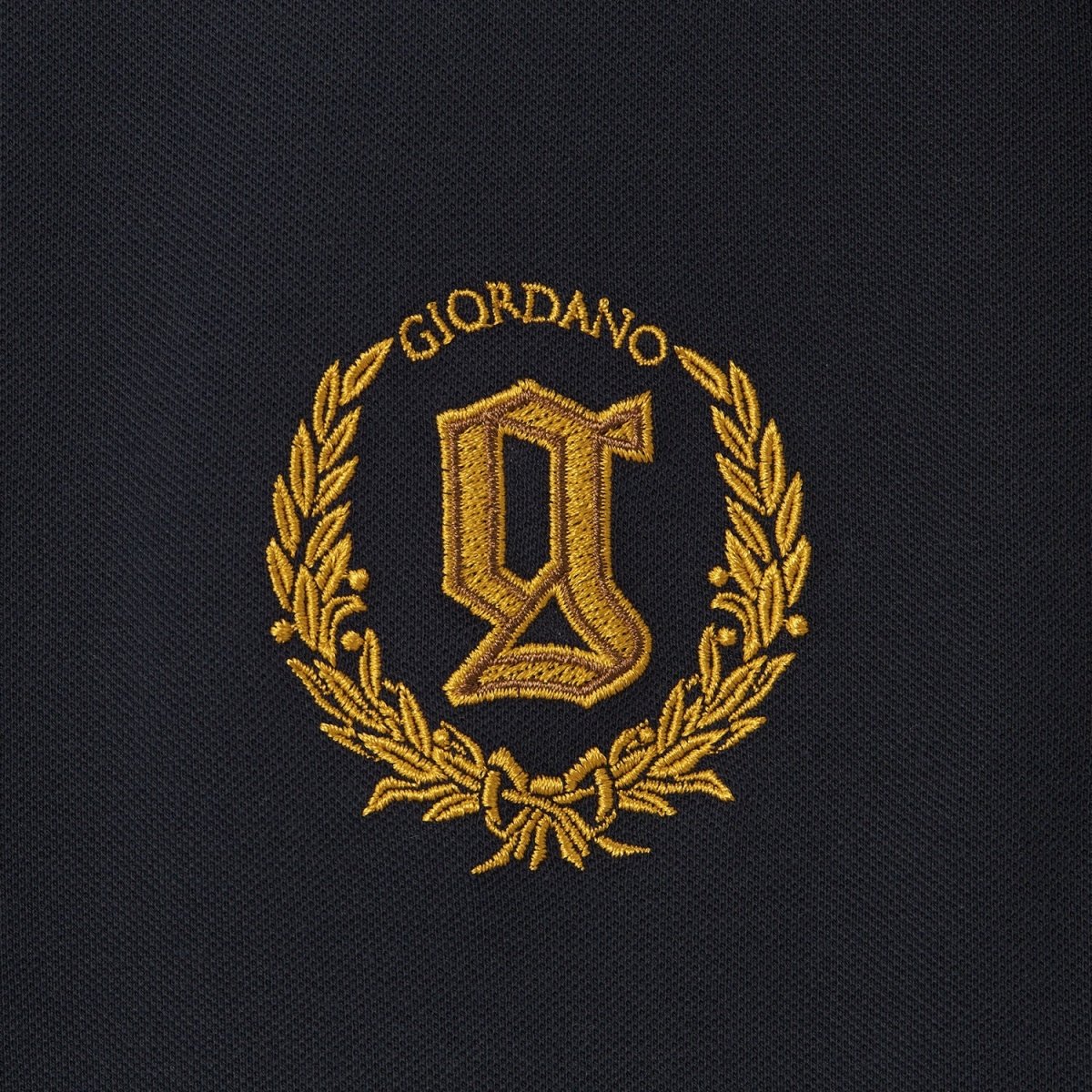 Men's Embroidered Bold Polo - Slim Fit, Cotton Lycra Pique S - Shop Giordano