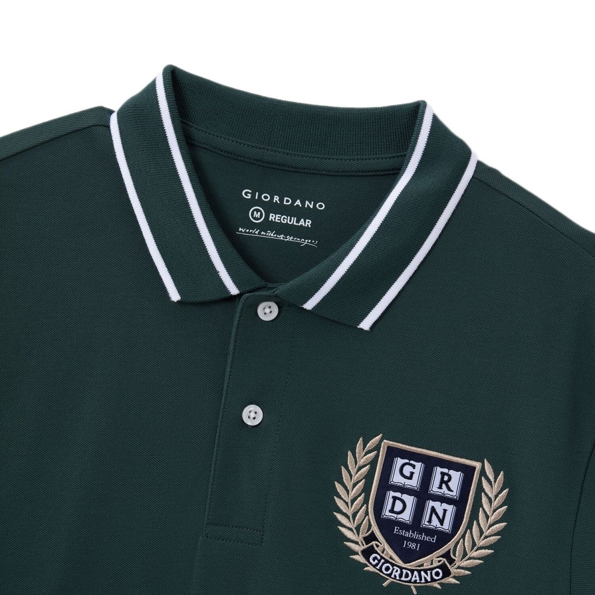 Men's Embroidered Pique Polo | Thematic 3G Collection S - Shop Giordano