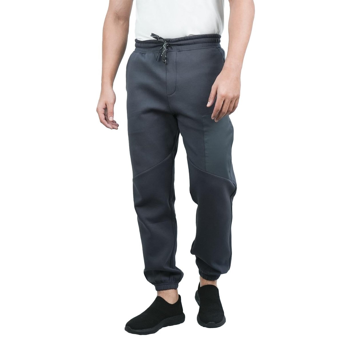 Men’S G - Motion Mid - Rise Relaxed Fit Interlock Knit Joggers With Pockets - Giordano