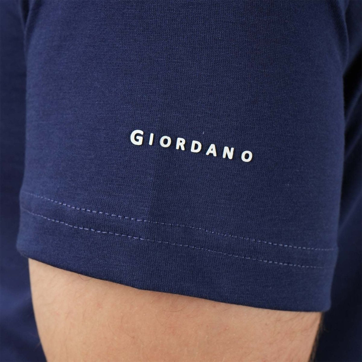 Men's Giordano Cotton Crewneck Slim Fit Tee - Short Sleeve - Giordano