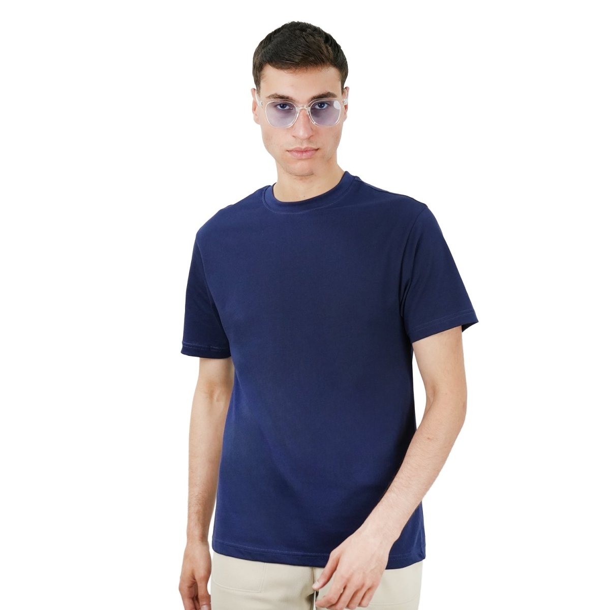 Men's Giordano Cotton Crewneck Slim Fit Tee - Short Sleeve - Giordano