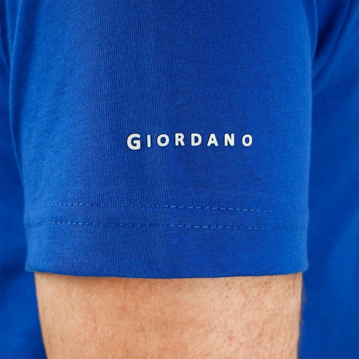 Men's Giordano Cotton Crewneck Slim Fit Tee - Short Sleeve - Giordano