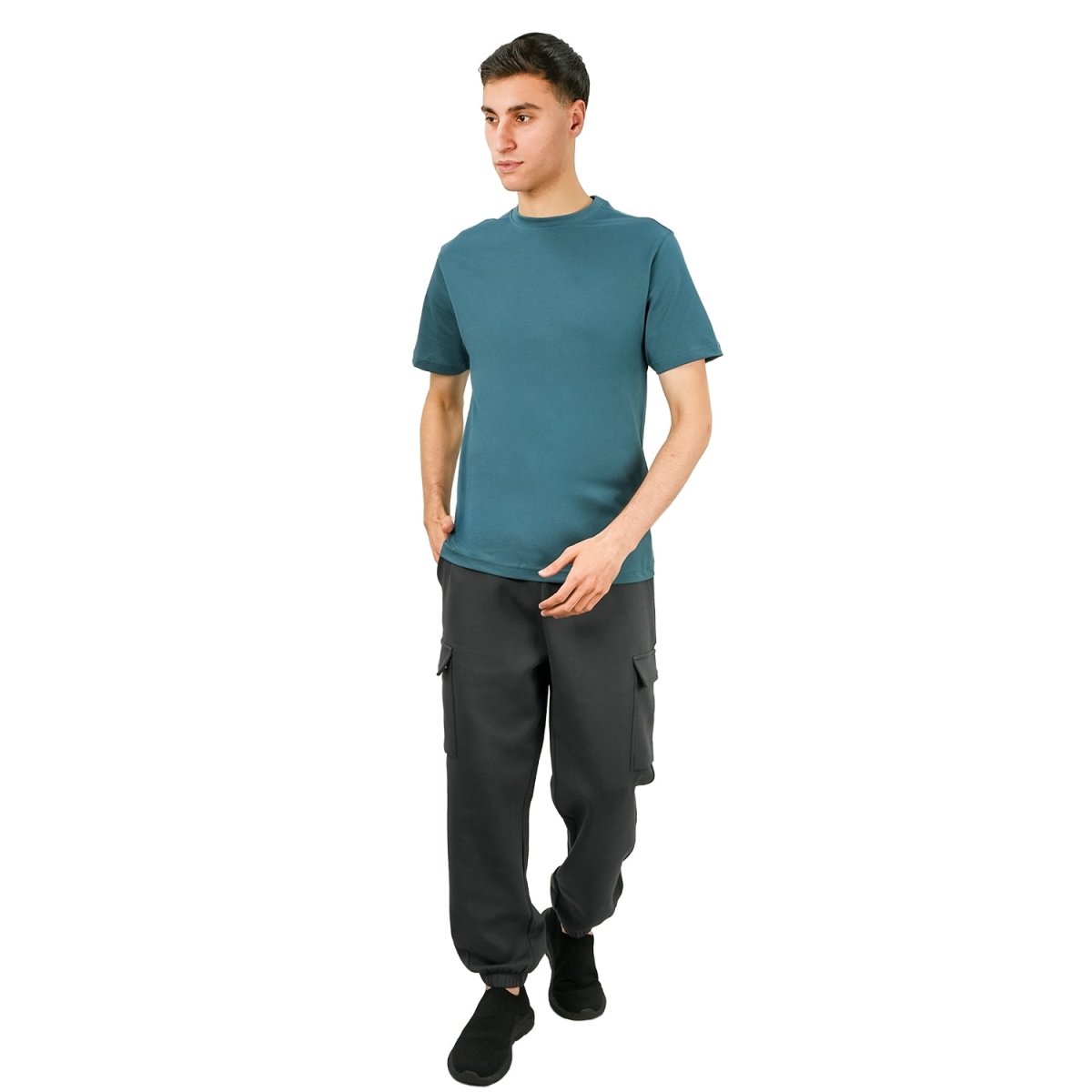 Men's Giordano Cotton Crewneck Slim Fit Tee - Short Sleeve - Giordano