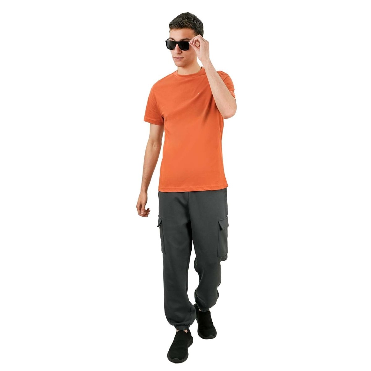 Men's Giordano Cotton Crewneck Slim Fit Tee - Short Sleeve - Giordano