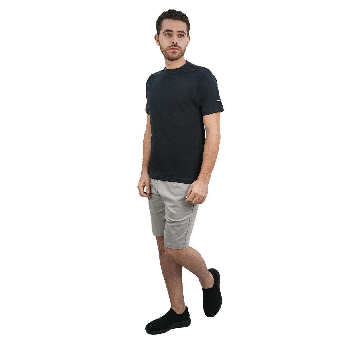 Men's Giordano Cotton Crewneck Slim Fit Tee - Short Sleeve - Giordano
