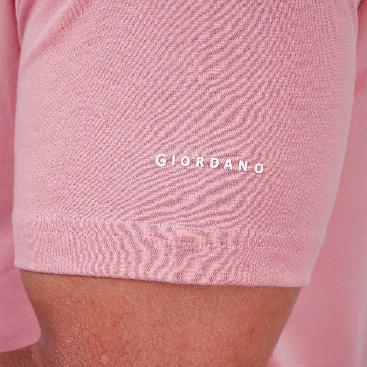 Men's Giordano Cotton Crewneck Slim Fit Tee - Short Sleeve - Giordano
