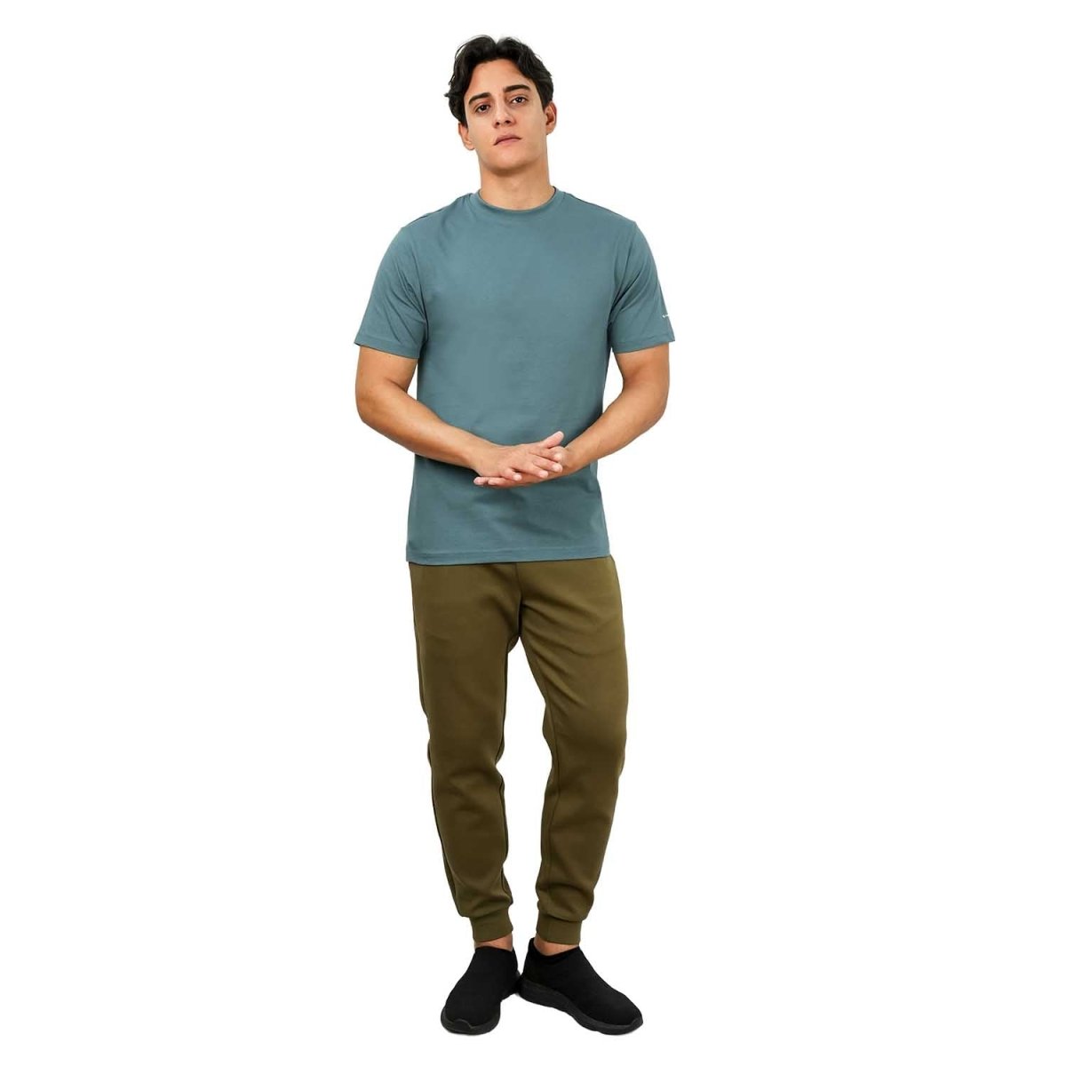 Men's Giordano Cotton Crewneck Slim Fit Tee - Short Sleeve - Giordano