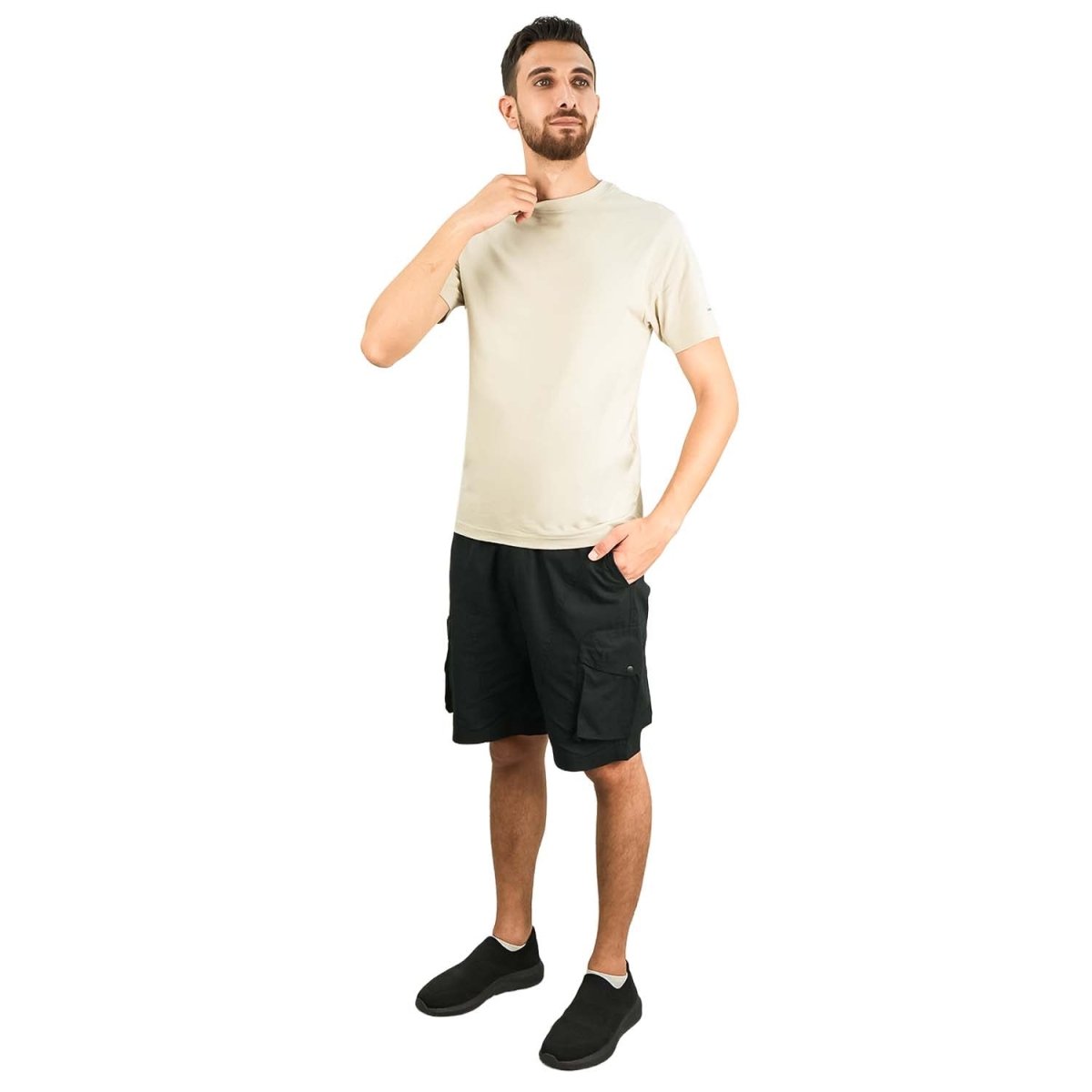 Men's Giordano Cotton Crewneck Slim Fit Tee - Short Sleeve - Giordano