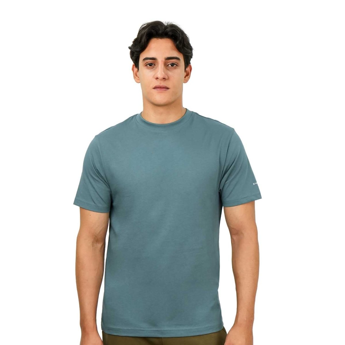 Men's Giordano Cotton Crewneck Slim Fit Tee - Short Sleeve - Giordano