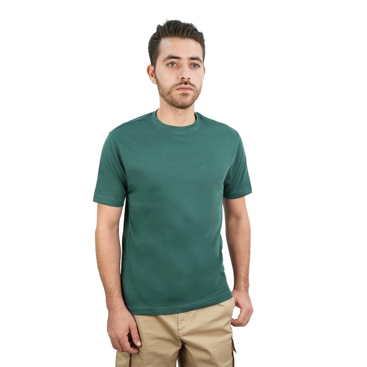 Men's Giordano Cotton Crewneck Slim Fit Tee - Short Sleeve - Giordano