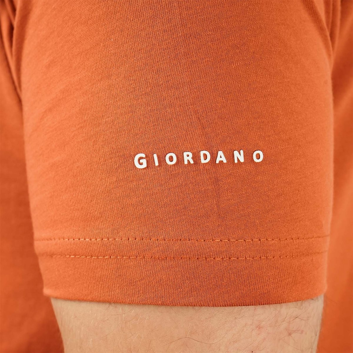 Men's Giordano Cotton Crewneck Slim Fit Tee - Short Sleeve - Giordano