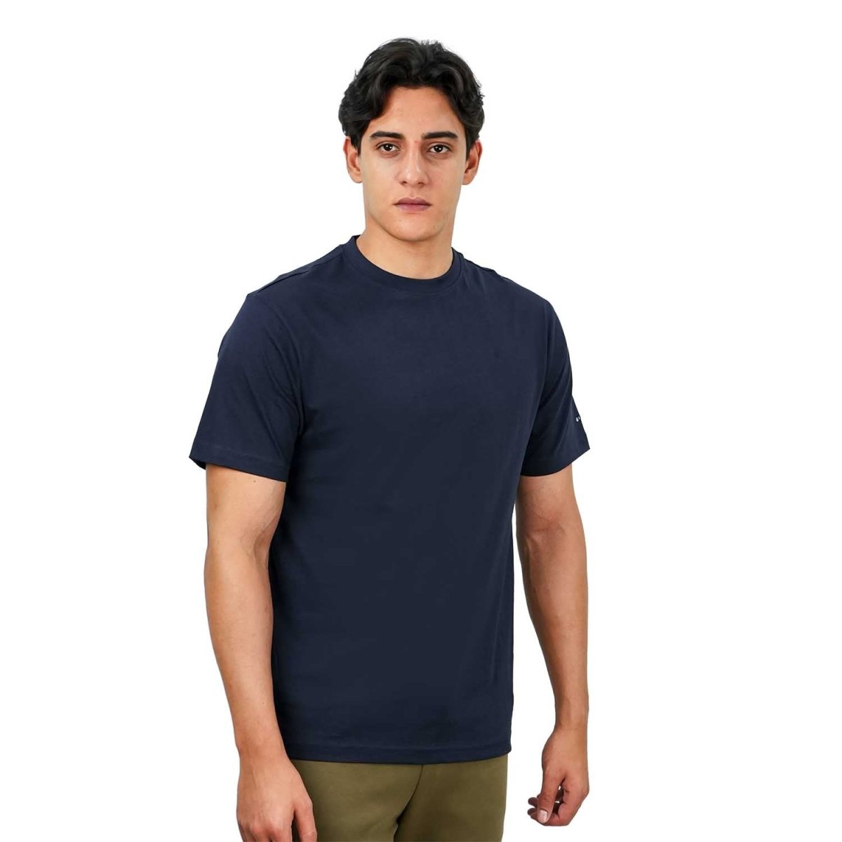 Men's Giordano Cotton Crewneck Slim Fit Tee - Short Sleeve - Giordano