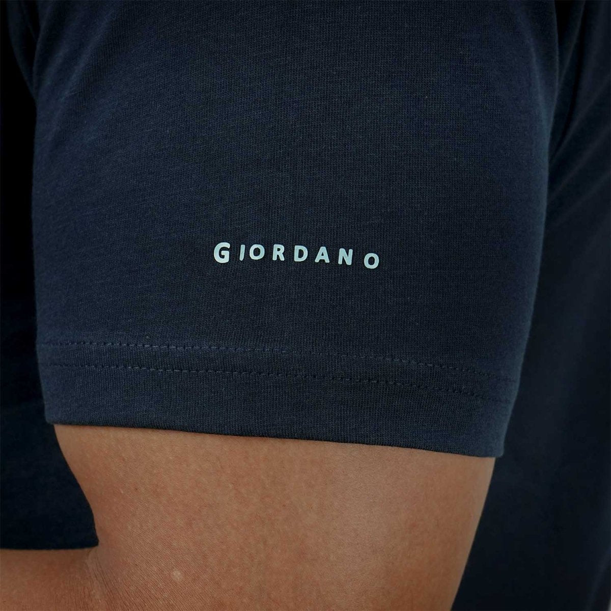 Men's Giordano Cotton Crewneck Slim Fit Tee - Short Sleeve - Giordano