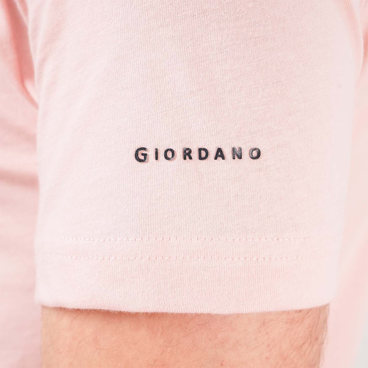 Men's Giordano Cotton Crewneck Slim Fit Tee - Short Sleeve - Giordano