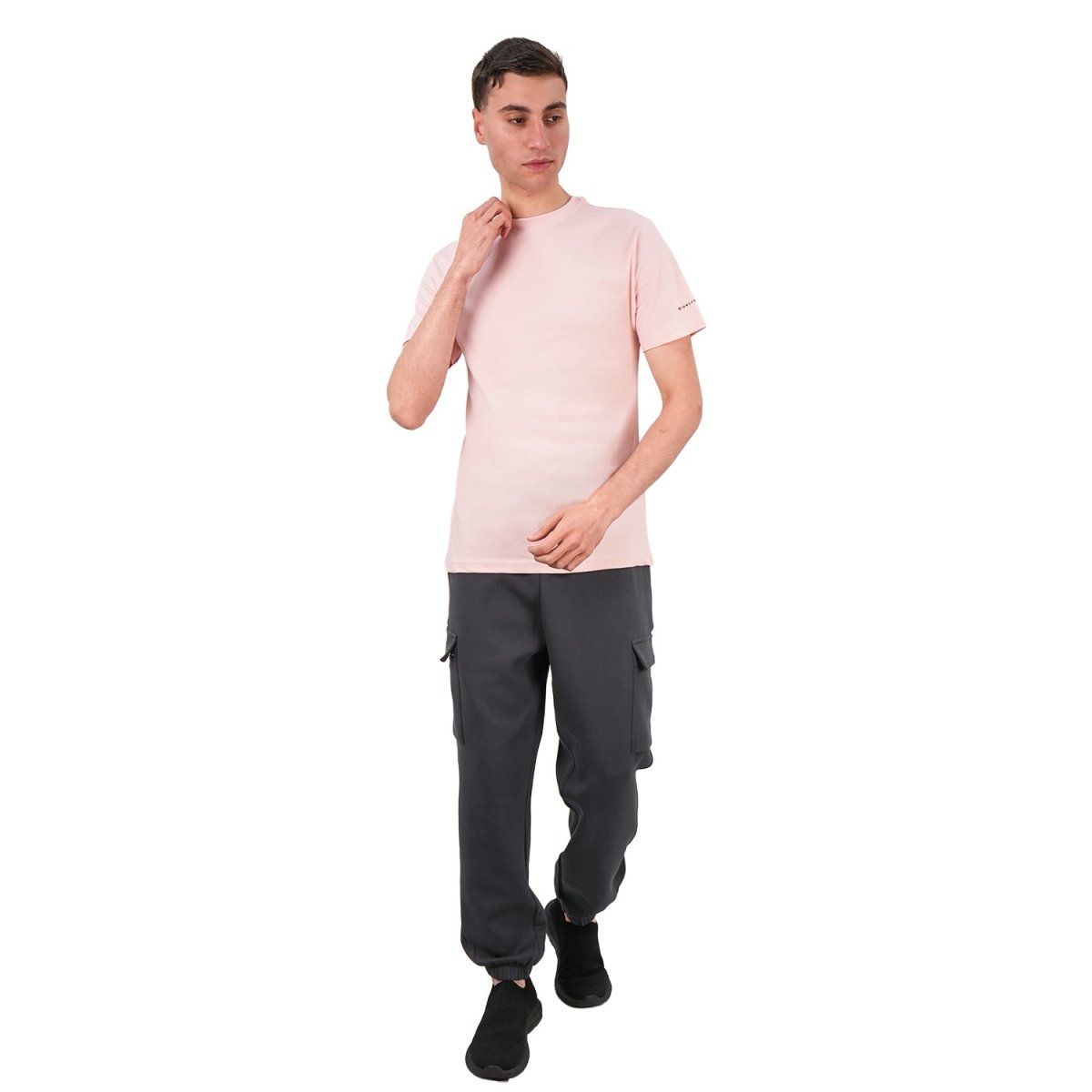 Men's Giordano Cotton Crewneck Slim Fit Tee - Short Sleeve - Giordano